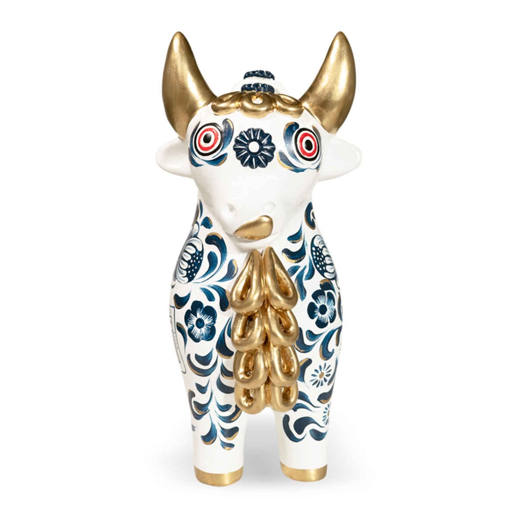 Torito de Pucará Blanquiazul - Club Alianza Lima (32 cm)